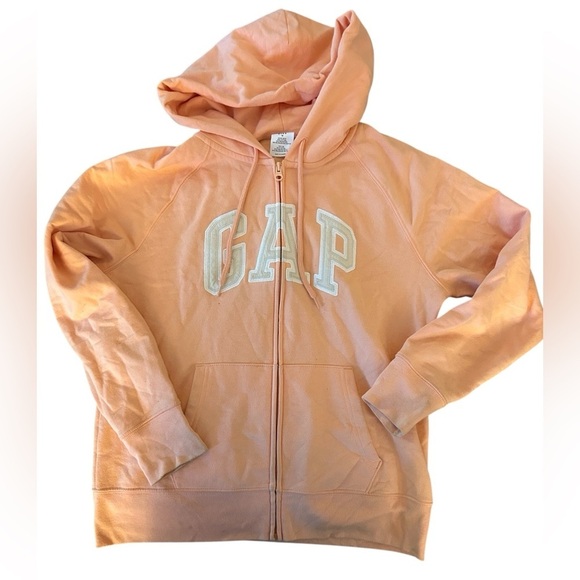 GAP Peach Hoodie Sweatshirt with Logo - Picture 1 of 6